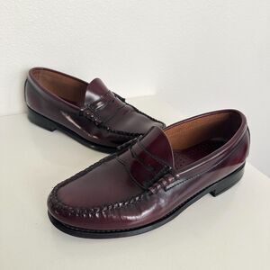 G.H.Bass Weejuns Larson Penny Loafers Oxblood Red Brown Leather City Men's 8